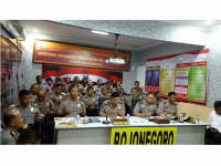 Kapolres Pimpin Yasinan di Ruang Vicon