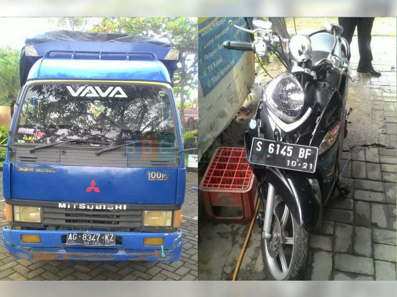 Mio Tabrak Truk, Pelajar Pengendara Mio Dilarikan ke Puskesmas