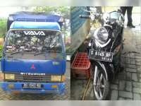 Mio Tabrak Truk, Pelajar Pengendara Mio Dilarikan ke Puskesmas