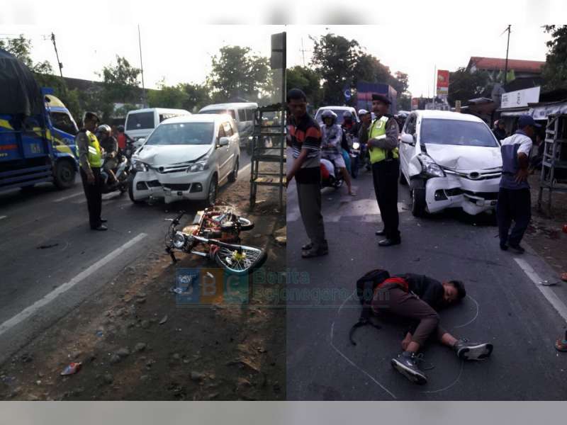 Honda CB Hantam Xenia di Kapas, Pengendara  Luka Berat