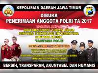 Pendaftaran Taruna AKPOL, Brigadir POLRI dan Tamtama POLRI  Tahun 2017