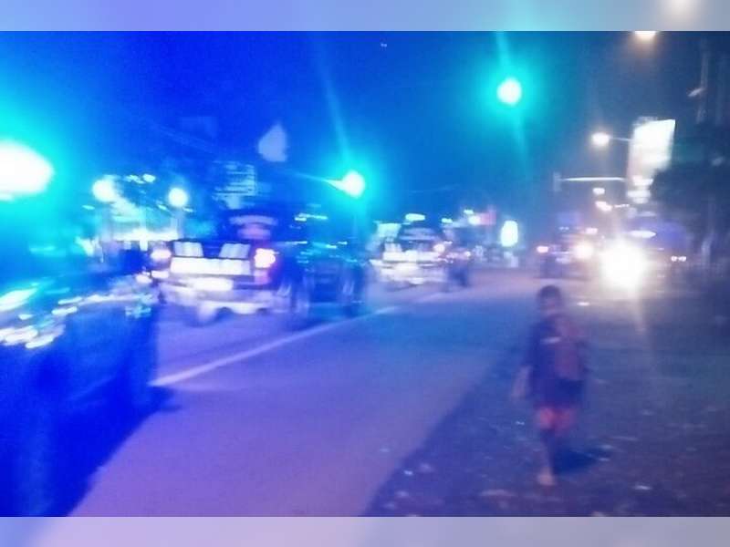 Jelang Pilkades PAW, Polsek Jajaran Polres Bojonegoro, Laksanakan Patroli Skala Besar