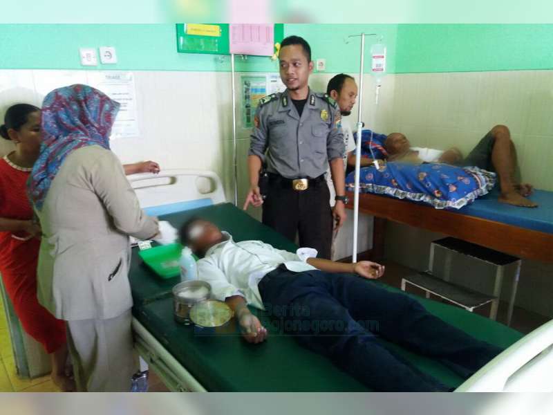 Supra X Seruduk Yamaha Mio di Kedungadem, Pengendara Mio Alami Patah Tulang Tangan