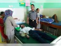 Supra X Seruduk Yamaha Mio di Kedungadem, Pengendara Mio Alami Patah Tulang Tangan