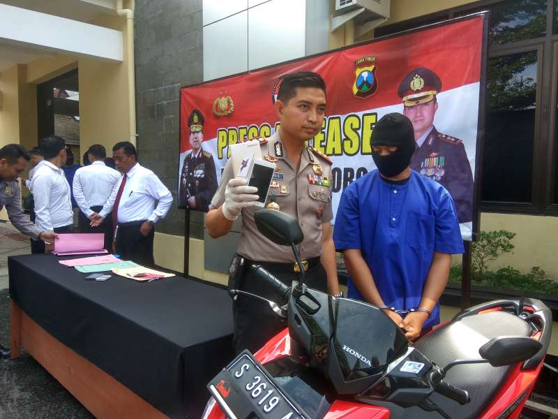 Pelaku Jambret Ditangkap, Polres Bojonegoro Imbau Masyarakat Berhati-hati