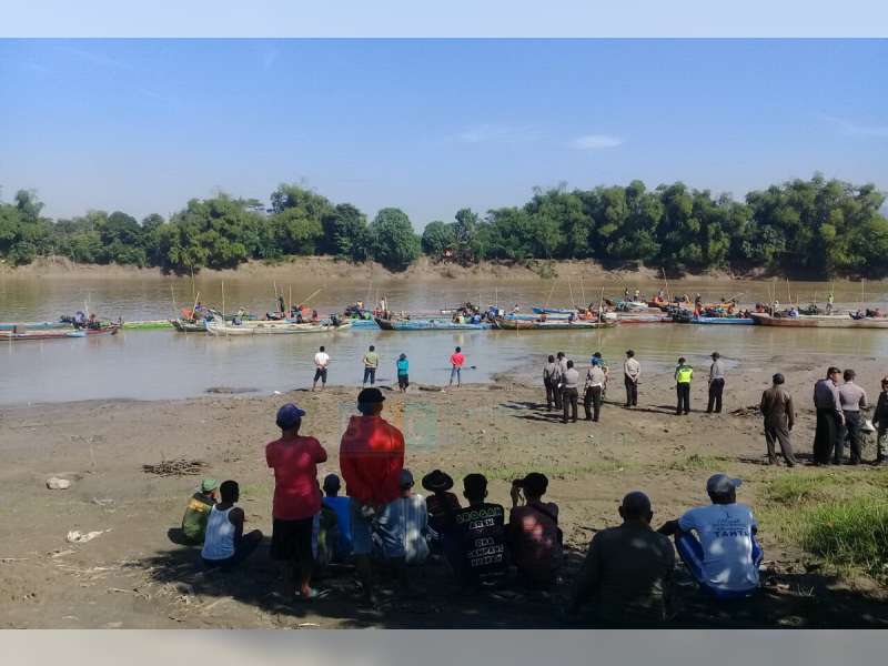 Polsek  Kanor Bersama Tiga Pilar Antisipasi Gesekan Warga Dengan Kelompok Penambang Pasir