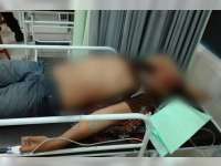 Shogun Seruduk Gerobak Martabak di Kalitidu, Pengendara Shogun Babak Belur