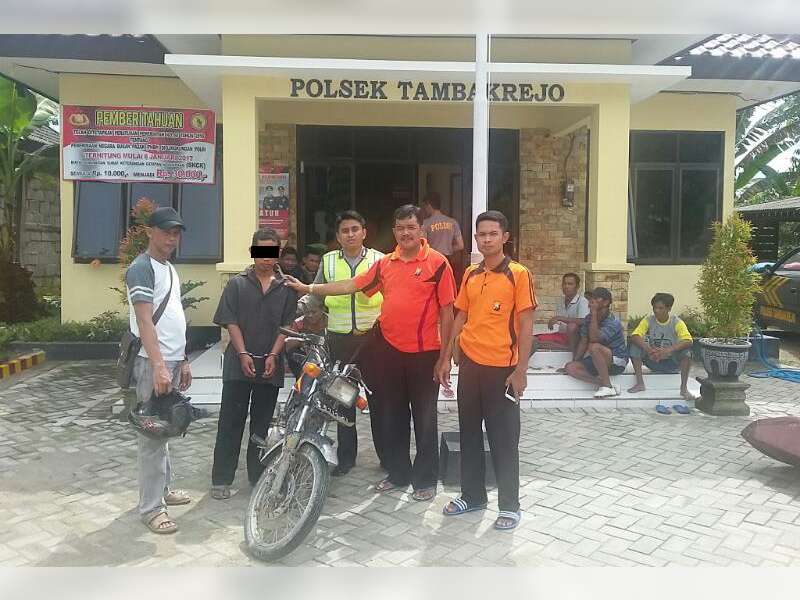 Berkat Aplikasi CAS, Pelaku Pencurian  Motor di Margomulyo Berhasil Ditangkap di Tambakrejo