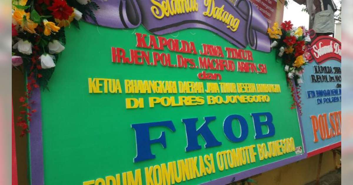 Karangan Bunga Berjejer Sambut Kedatangan Kapolda Besok 