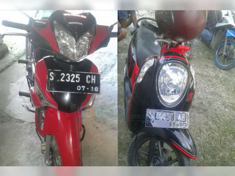 Scoopy Seruduk Supra X di Kepohbaru, 2 Orang Terluka