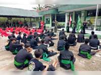 Jaga Kerukunan, Danramil 0813-08 Kedungadem Beri Wawasan Kebangsaan Anggota Pencak Silat