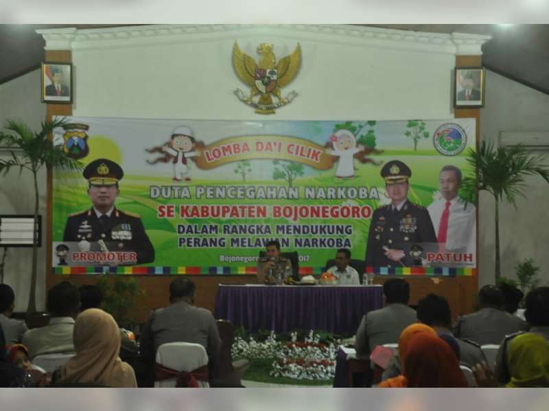 Polres Bojonegoro Gelar Lomba Dai Cilik Duta Pencegahan Narkoba