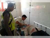 Ambil Haluan Terlalu ke Kanan, Astrea Tubruk Supra Fit di Padangan