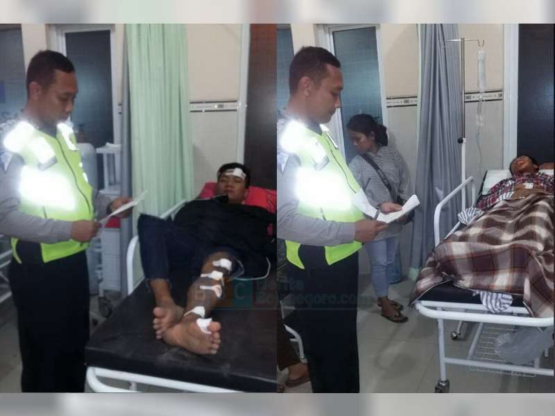 RX King Tabrak Supra Fit di Kalitidu, Dua Pengendara Sama-Sama Terluka