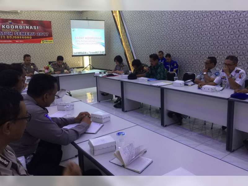 Polres Bojonegoro Gelar Rakor Pra Ops Patuh Semeru 2017 Bersama Instansi Terkait