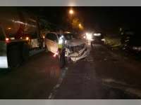 Diduga Mengantuk, di Gayam Avanza Beradu Muka Dengan Carry, Kedua Kendaran Rusak Berat