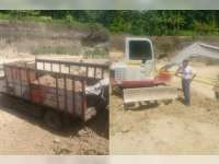 Polisi Tindak Aktivitas Pertambangan Tanah Tanpa Ijin di Kedungadem