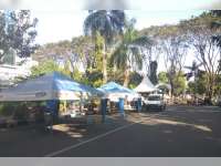 Pendirian Tenda Yamaha di Jalan Mas Tumapel Dibubarkan Kepala Dishub Bojonegoro
