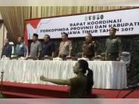 Hadiri Rakor Forkopimda se Jatim, Kapolres Bersama Forpimda Bojonegoro Berkomitmen Jaga Kondusifitas Wilayah