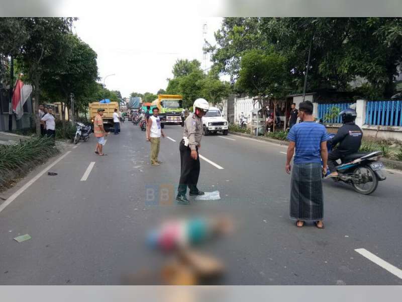Dump Truk Tabrak Pejalan Kaki di Rengel, Pejalan Kaki Meninggal Dunia
