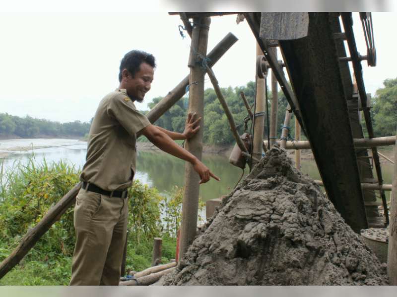 Dinas ESDM Jateng Sidak Tambang Pasir Ilegal di  Bengawan Solo Wilayah Cepu