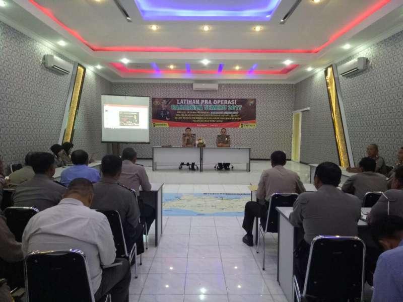 Siapkan Operasi Ramadniya 2017, Polres Bojonegoro Gelar Latihan