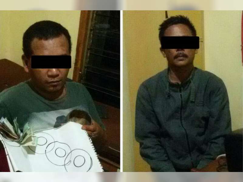Polisi Amankan Dua Orang Warga Dander Yang Didapati Sedang Main Judi Dadu