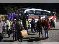 Ratusan Peserta Mudik Gratis Asal Jabodetabek Tiba di Blora