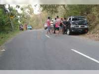 Pikap Tabrak Honda Beat di Gondang, Pengendara Motor Patah Kaki