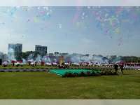 Parade Semaphore, Police Scout dan Step Polres Bojonegoro Pukau Penonton
