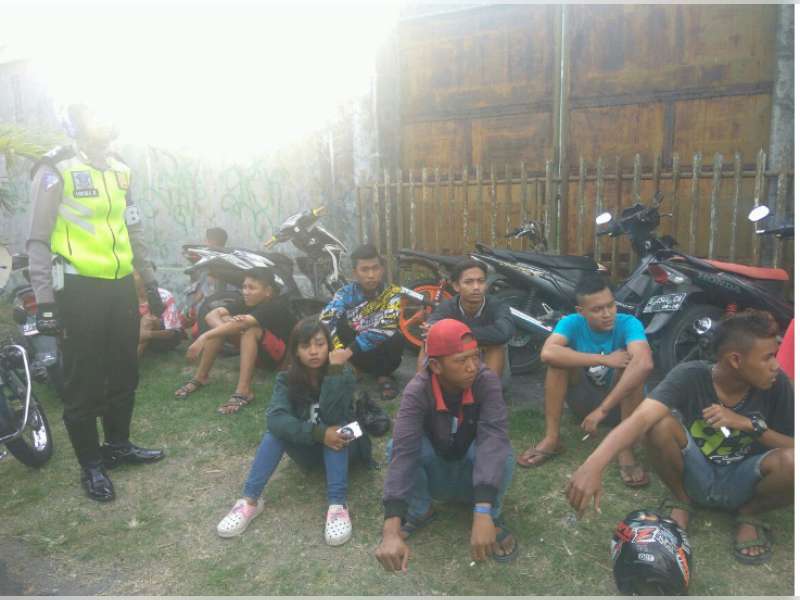 Satu Remaja Perempuan Ikut Diamankan Saat Balap Liar di Jalan Hayam Wuruk