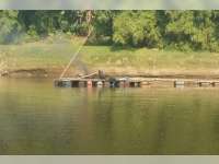 Lagi, Polres Bojonegoro Tindak Penambang Pasir Mekanik Ilegal, di Sungai Bengawan Solo