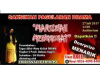 Besok, IKIP PGRI Bojonegoro Pentaskan Marsinah Menggugat