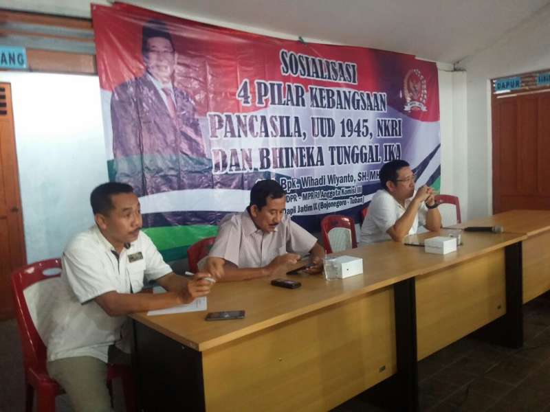 Sosialisasi empat pilar, oleh DPR RI Wihadi wiyanto