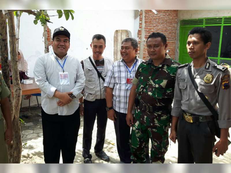 Bupati dan Wakil Bupati serta Forkopimda Blora, Monitoring Pilkades Serentak