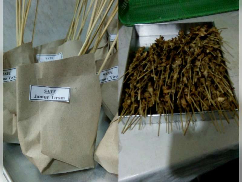Sate Jamur Tiram yang Benar-Benar Maknyus