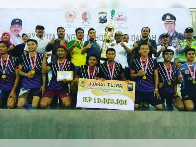 Inilah Hasil Akhir, Turnamen Bola Voli Piala KONI dan Kapolres Bojonegoro