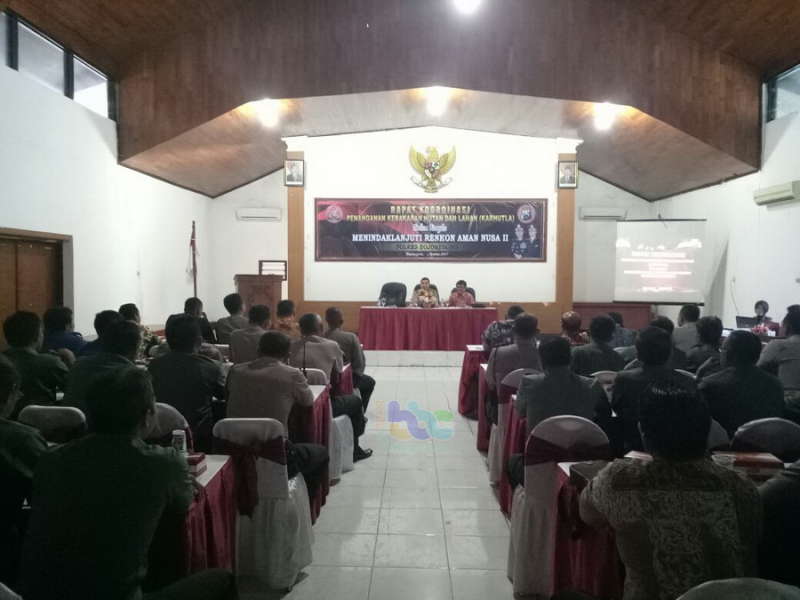 Kapolres Bojonegoro Pimpin Rakor Penanggulangan Karhutla