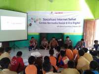 Bentengi Siswa dari Internet Negatif, EMCL dan Polres Kampanyekan Cerdas Bermedia Sosial