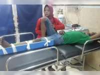 Suzuki Smash Seruduk Honda Vario di Baureno, 2 Orang Luka-Luka