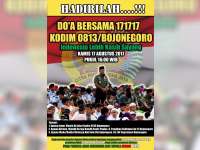17 Agustus, Kodim 0813 Bojonegoro Gelar Doa Bersama