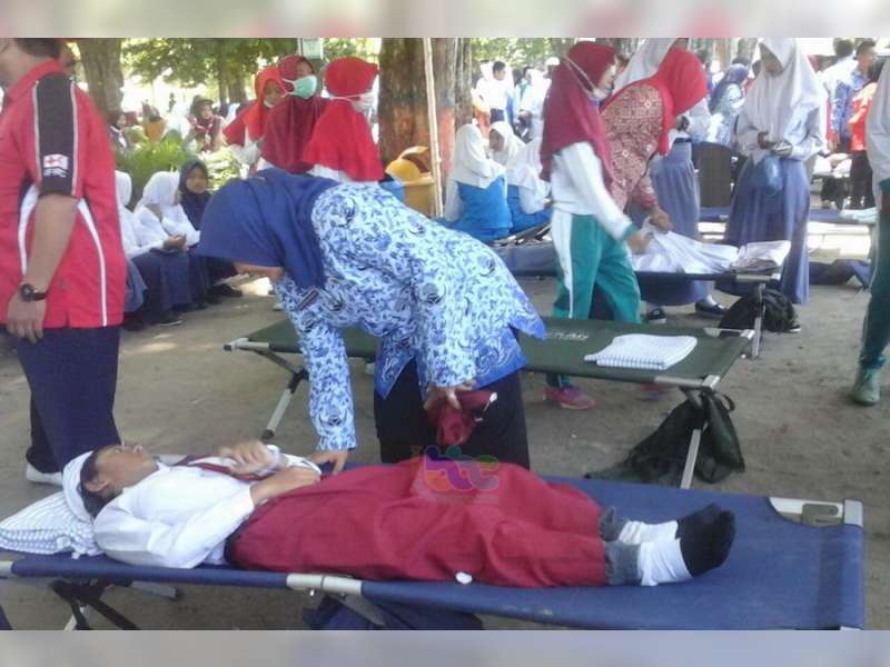 Upacara Peringatan HUT RI ke-72 di Alun-Alun Bojonegoro, 165 Peserta Kelelahan dan Pingsan