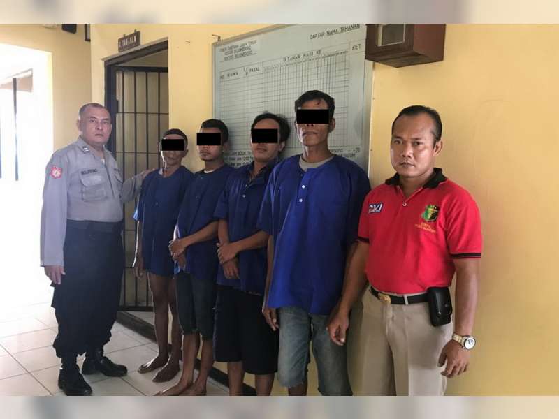 Asyik Main Judi Kartu, Empat Orang Warga Trucuk Diamankan Polisi