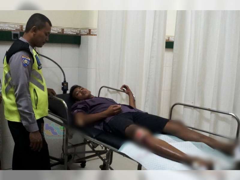 Vixion Serempet Ninja, Pengendara Vixion Luka-Luka