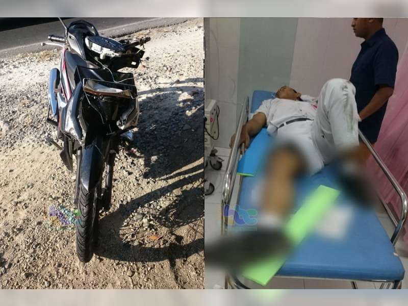 Kurang Hati-Hati Seorang Pelajar Pengendara Motor di Balen, Jadi Korban Tabrak Lari