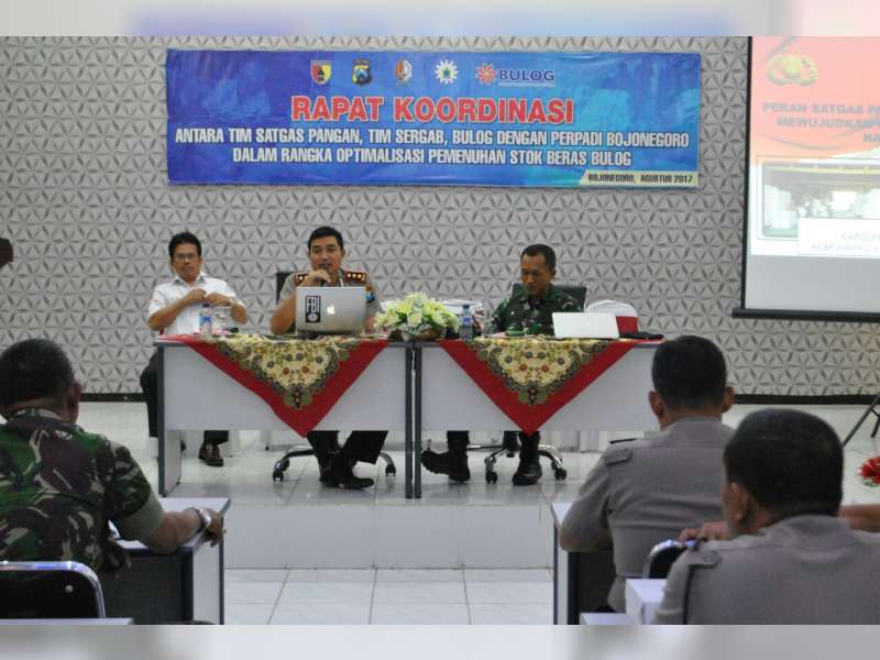 Optimalisasi Stok Beras Polres Bojonegoro Gelar Rakor