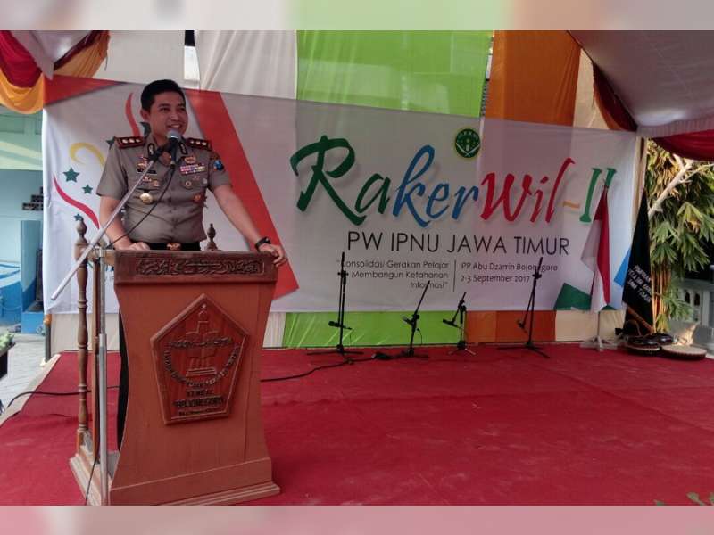 Hadiri Rakerwil II PW IPNU Jatim, Kapolres Bojonegoro Waspadai Kelompok Radikal