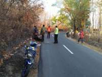 Vixion dan Supra 125 Tubrukan, Kedua Pengendara Patah Tulang