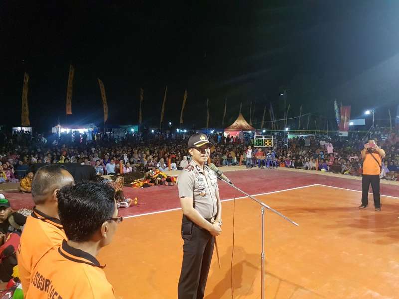 Kapolres Bojonegoro Buka Turnamen Bola Voli Sidobandung Cup 2017