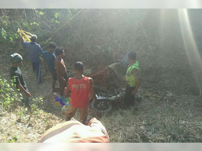Terjatuh Dari Jembatan, Seorang Pengendara Motor Meninggal Dunia